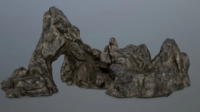 rock gate 3D Model .c4d .max .obj .3ds .fbx .stl .blend 