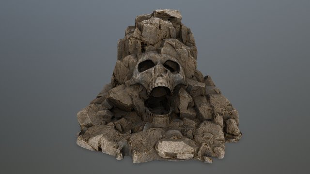 skull gate 3D Модель .c4d .max .obj .3ds .fbx .stl .blend 
