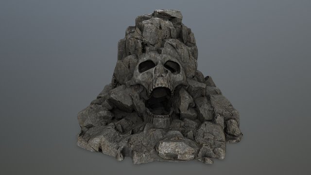 skull gate 3D Model .c4d .max .obj .3ds .fbx .stl .blend