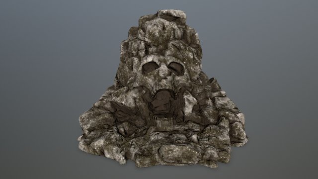 skull gate 3Dモデル .c4d .max .obj .3ds .fbx .stl .blend 