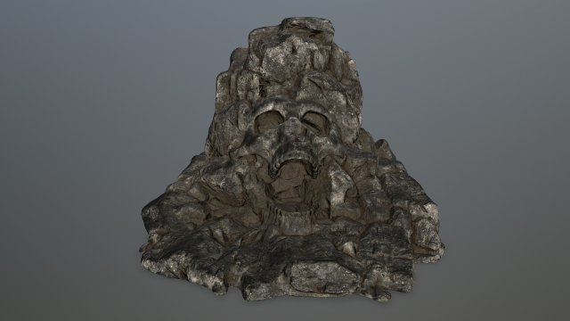 skull gate Model 3D .c4d .max .obj .3ds .fbx .stl .blend 