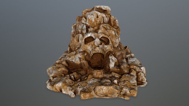 skull gate Model 3D .c4d .max .obj .3ds .fbx .stl .blend 