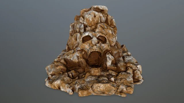 skull gate 3D Model .c4d .max .obj .3ds .fbx .stl .blend 