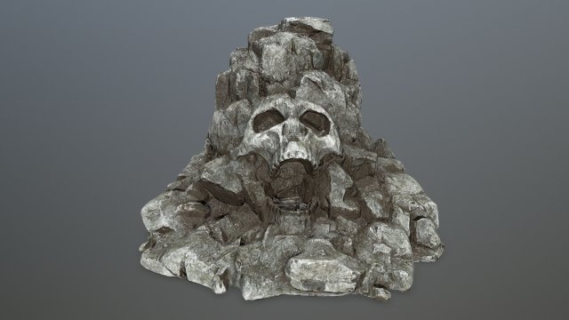 skull gate 3D Модель .c4d .max .obj .3ds .fbx .stl .blend 