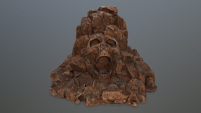 skull gate 3D 模型 .c4d .max .obj .3ds .fbx .stl .blend 