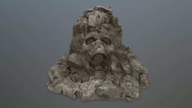 skull gate 3D Model .c4d .max .obj .3ds .fbx .stl .blend 