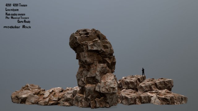 rock 3D Модель .c4d .max .obj .3ds .fbx .stl .blend 