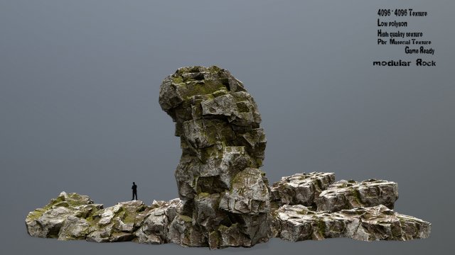 rock 3Dモデル .c4d .max .obj .3ds .fbx .stl .blend 
