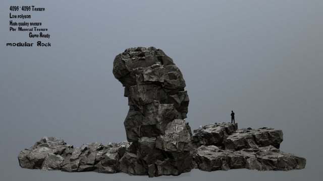 rock 3Dモデル .c4d .max .obj .3ds .fbx .stl .blend 
