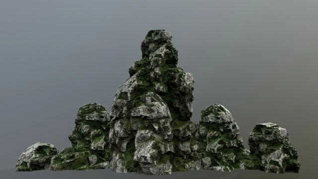 rock 3D Model .c4d .max .obj .3ds .fbx .stl .blend