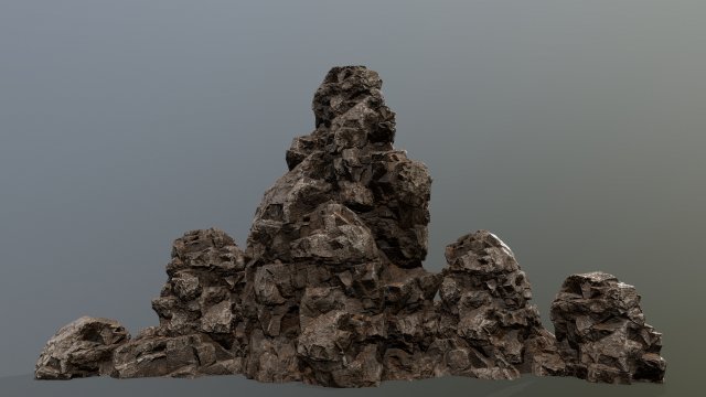 rock 3D-Modell .c4d .max .obj .3ds .fbx .stl .blend 