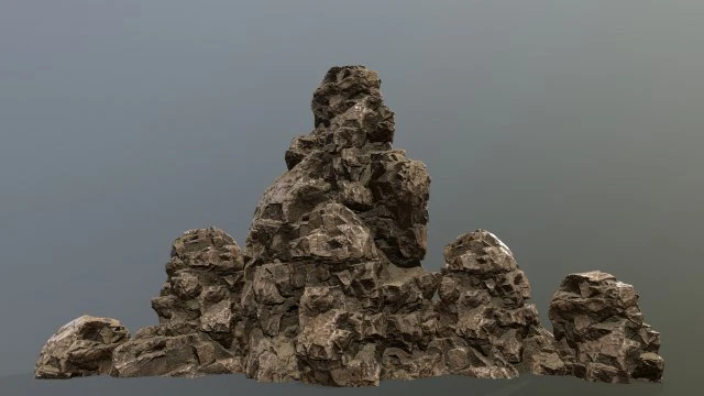 rock 3D Model .c4d .max .obj .3ds .fbx .stl .blend 
