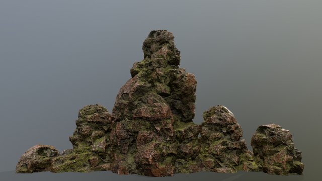 rock 3D 模型 .c4d .max .obj .3ds .fbx .stl .blend 
