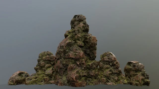 rock 3D Model .c4d .max .obj .3ds .fbx .stl .blend 