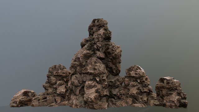 rock Model 3D .c4d .max .obj .3ds .fbx .stl .blend 