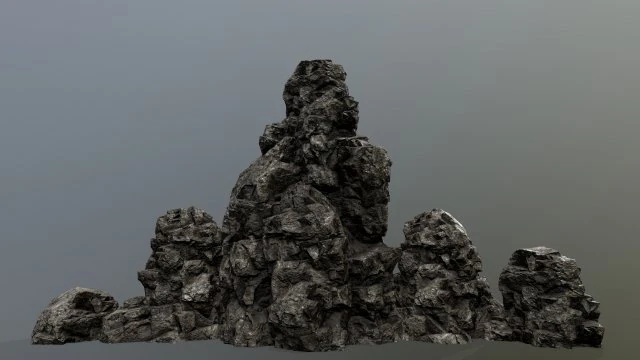 rock 3D Model .c4d .max .obj .3ds .fbx .stl .blend