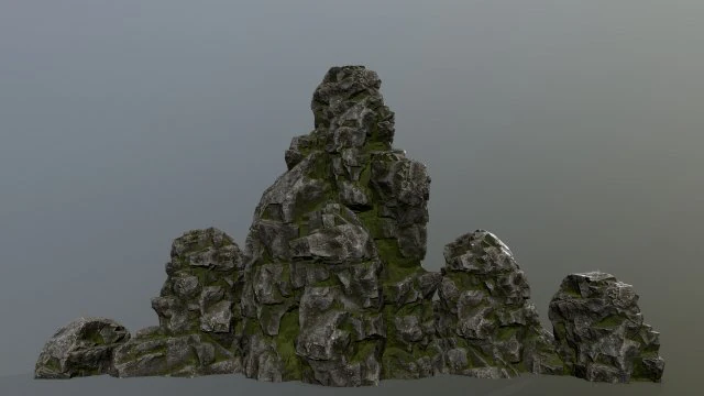 rock 3D Model .c4d .max .obj .3ds .fbx .stl .blend 