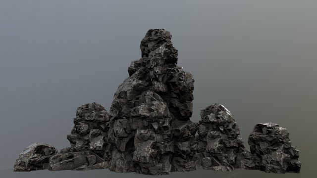 rock 3D Modell .c4d .max .obj .3ds .fbx .stl .blend 