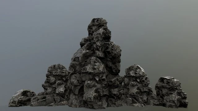 rock 3D Model .c4d .max .obj .3ds .fbx .stl .blend 