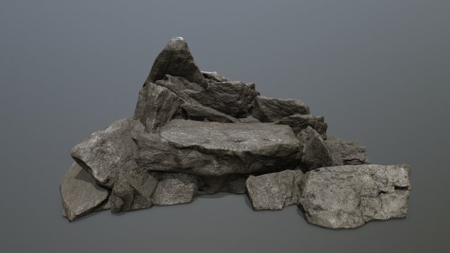 rock 3D 模型 .c4d .max .obj .3ds .fbx .stl .blend 
