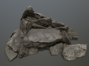 rock 3D 模型