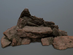 roccia Modello 3D