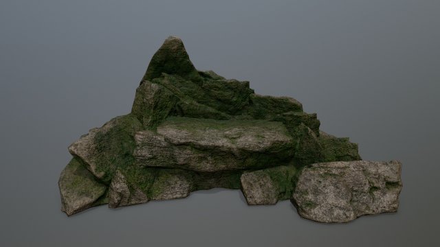 rock 3Dモデル .c4d .max .obj .3ds .fbx .stl .blend 