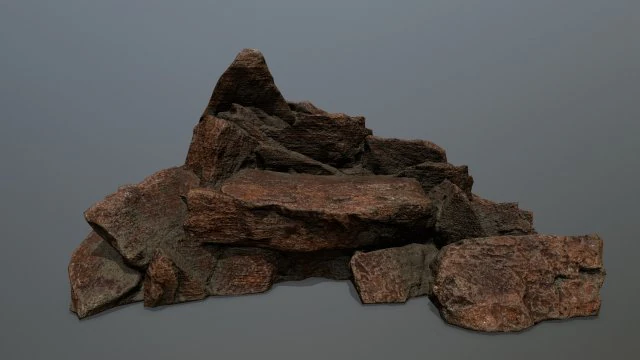rock 3D Model .c4d .max .obj .3ds .fbx .stl .blend 