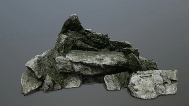 rock 3D Model .c4d .max .obj .3ds .fbx .stl .blend 