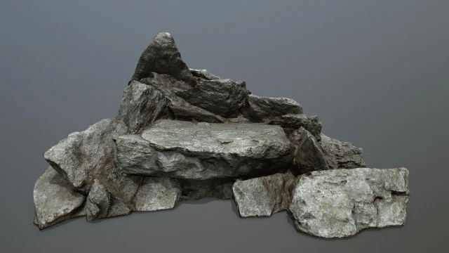 rock 3D Model .c4d .max .obj .3ds .fbx .stl .blend