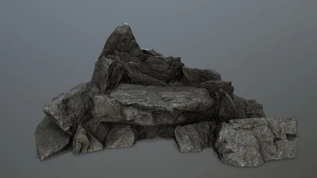 rock 3D Model .c4d .max .obj .3ds .fbx .stl .blend 