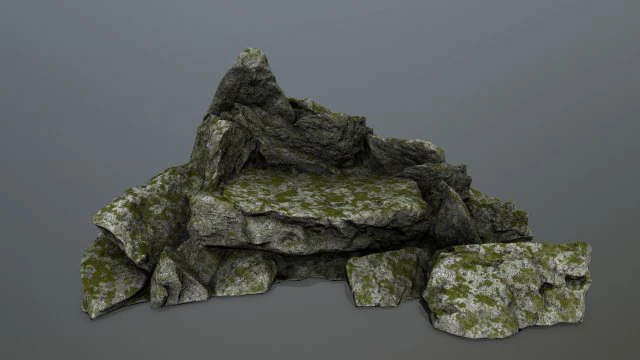 rock 3D Model .c4d .max .obj .3ds .fbx .stl .blend 