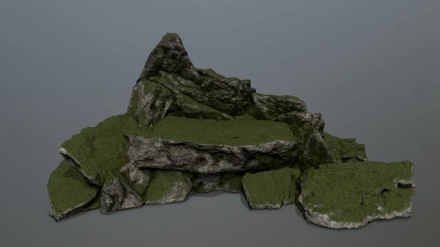 rock 3D Model .c4d .max .obj .3ds .fbx .stl .blend 