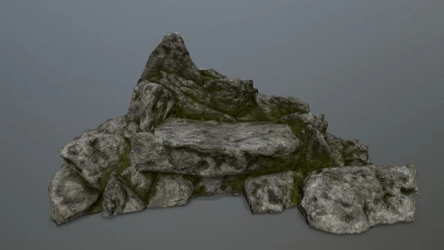 rock 3D Model .c4d .max .obj .3ds .fbx .stl .blend 