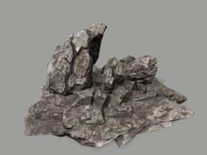 rock set 3D 模型
