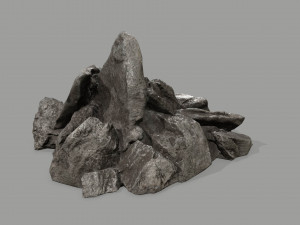rock set 3D 模型