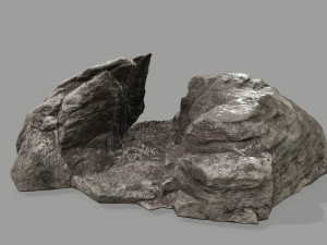 rock set 3D 模型