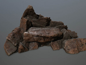 rock set 3D 모델