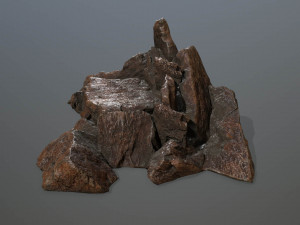 rock set 3D 모델