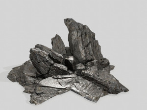 rock set 3D Модель