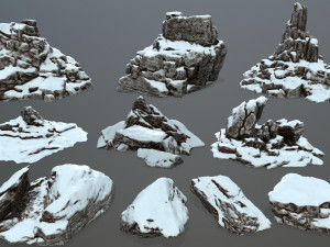 rock set 3D Model