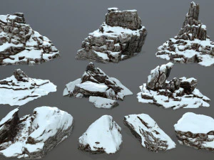 रॉक सेट 3D मॉडल