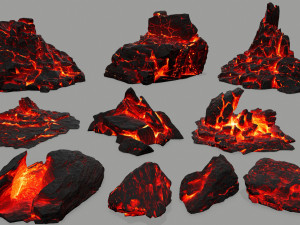 rock set Modelo 3D