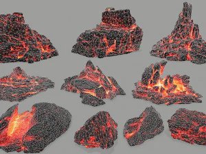 rock set 3D Model