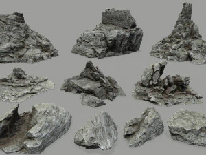 岩石组 3D 模型