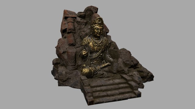 buda 1 Modello 3D .c4d .max .obj .3ds .fbx .stl .blend 