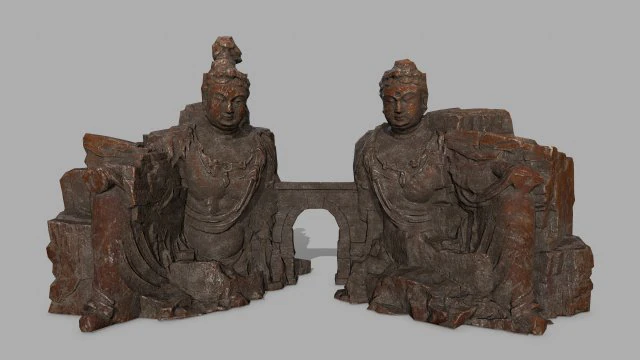 budha rock 3D Model .c4d .max .obj .3ds .fbx .stl .blend 
