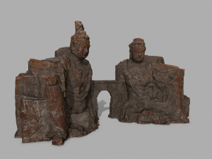 budha rock Modelo 3D