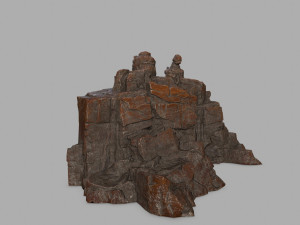 budha rock Modelo 3D