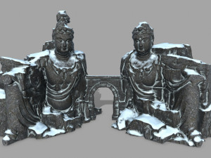 budha rock Model 3D
